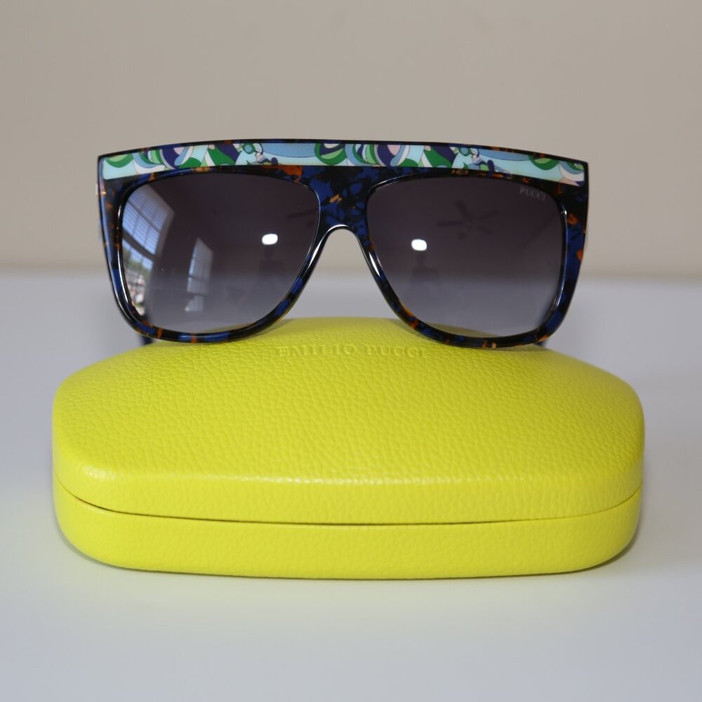 Brand New Authentic Emilo Pucci Oversize Shield Sunglasses Made in Italy